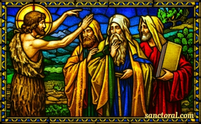 Saint Jean-Baptiste prêche dans le désert.