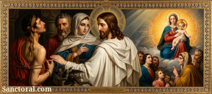 Jésus chasse un démon d'un possédé