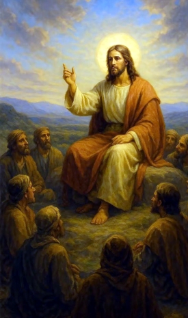 Jésus prêche