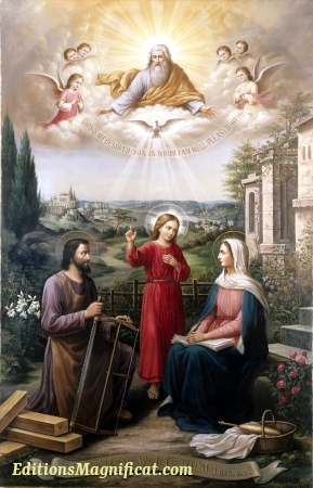 The Holy Family - original painting - property of the Apostles of the Infinite Love